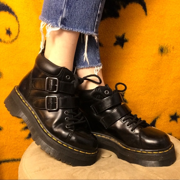 Dr. Martens Shoes - Dr Martens Bryony Buckle Platform Boots